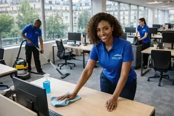 Matériel de nettoyage professionnel pour coworking