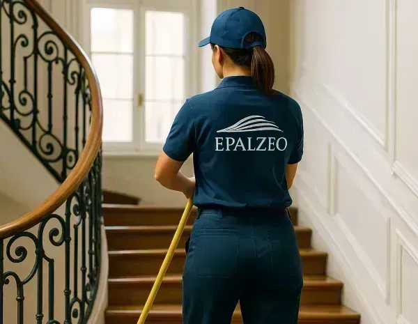 Parties communes d'immeuble nettoyées par EPALZEO