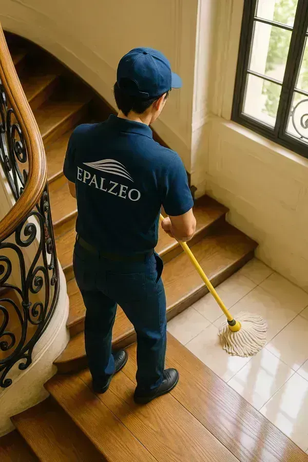 Nettoyage d'escalier de copropriété