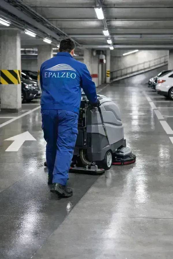 Nettoyage de parking en copropriété