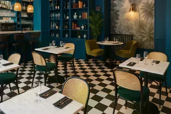 Salle de restaurant propre