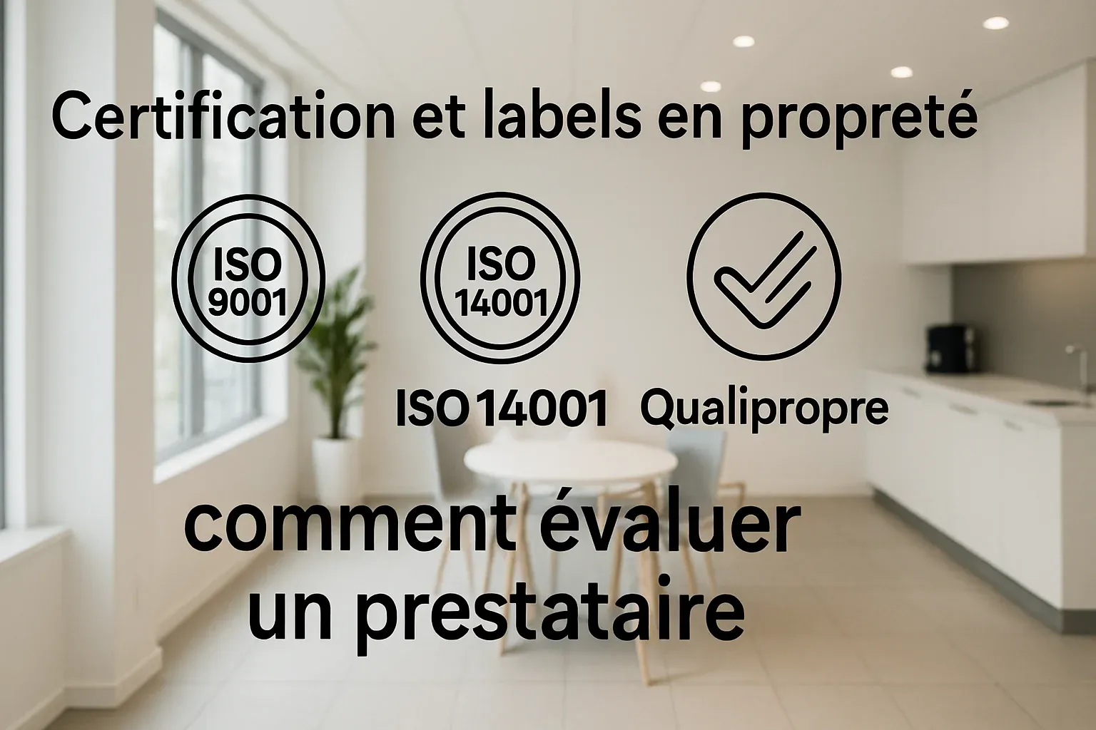Auditeur qualité vérifiant un protocole de nettoyage certifié dans un bureau parisien